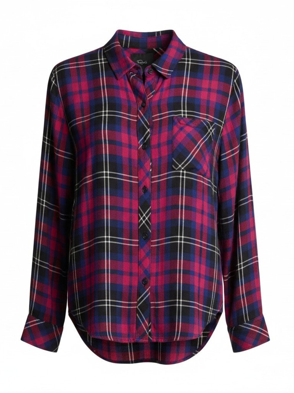 Rails Red Blue Black Plaid Long Sleeve Button-Up Shirt - Size S